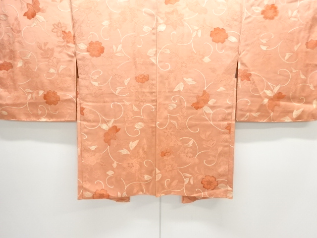 未使用品　花唐草模様羽織